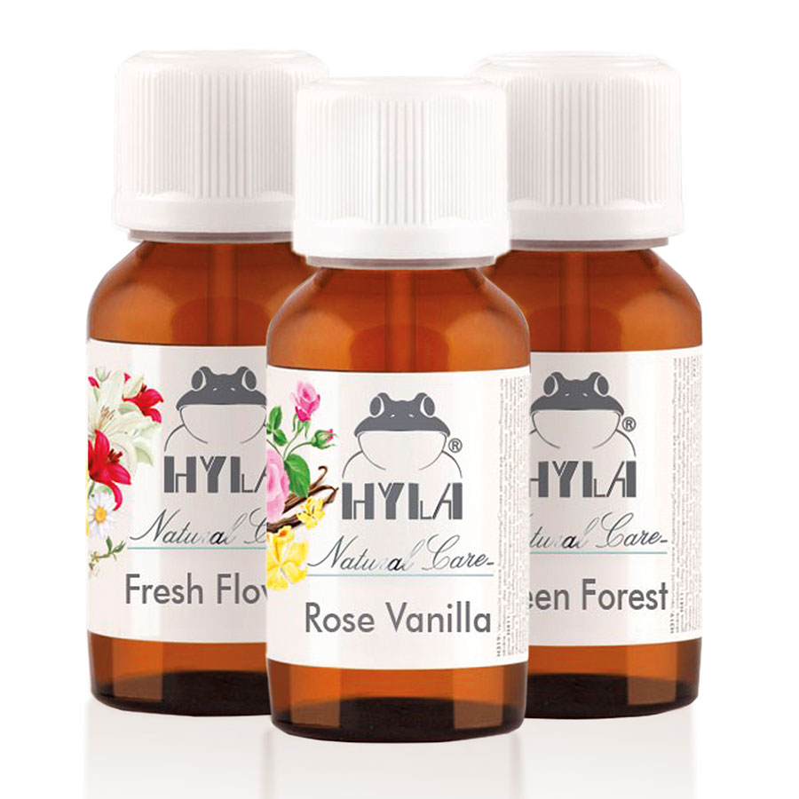 Set of 3: Fresh Flowers, Rose Vanille, Green Forest